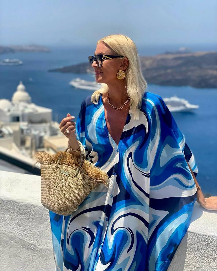 Verena - gedruckter Set mit Batwing | Dein Sommer-Style-Must-have
