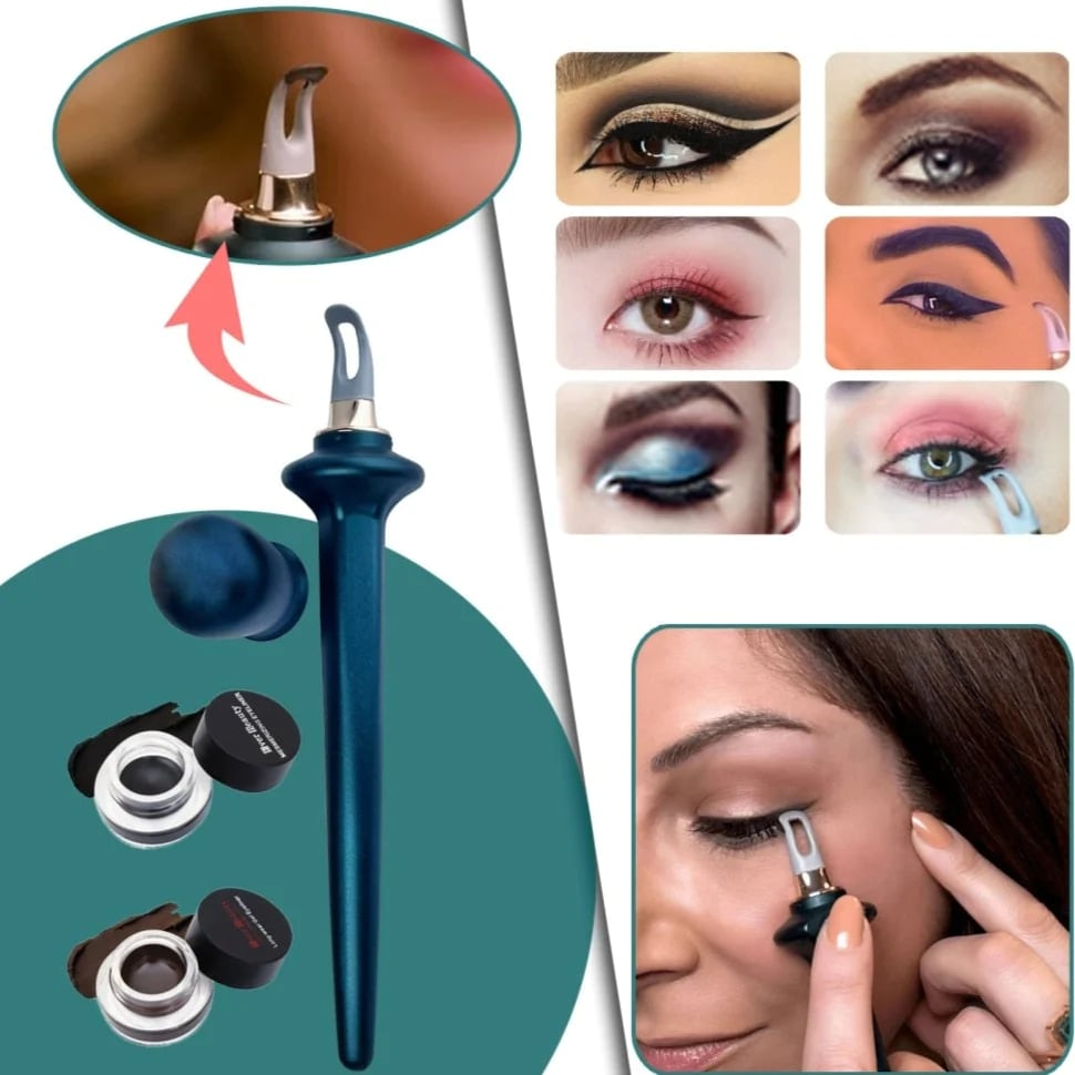 Silikon-Eyeliner-Tool | Präzise Linien & Perfekte Wings im Handumdrehen - 1 + 1 Gratis!