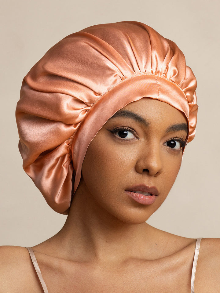 Satin-Nachtmütze | Glattes Haar, Kein Frizz