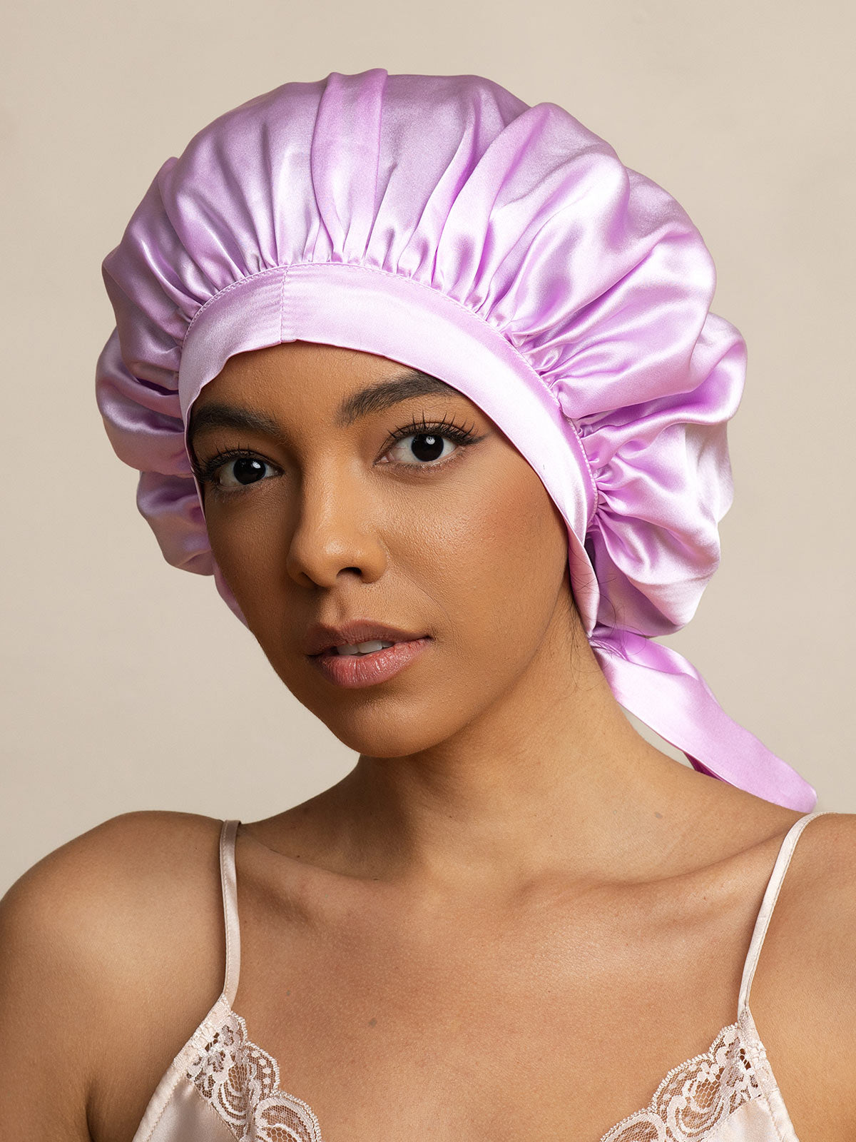 Satin-Nachtmütze | Glattes Haar, Kein Frizz