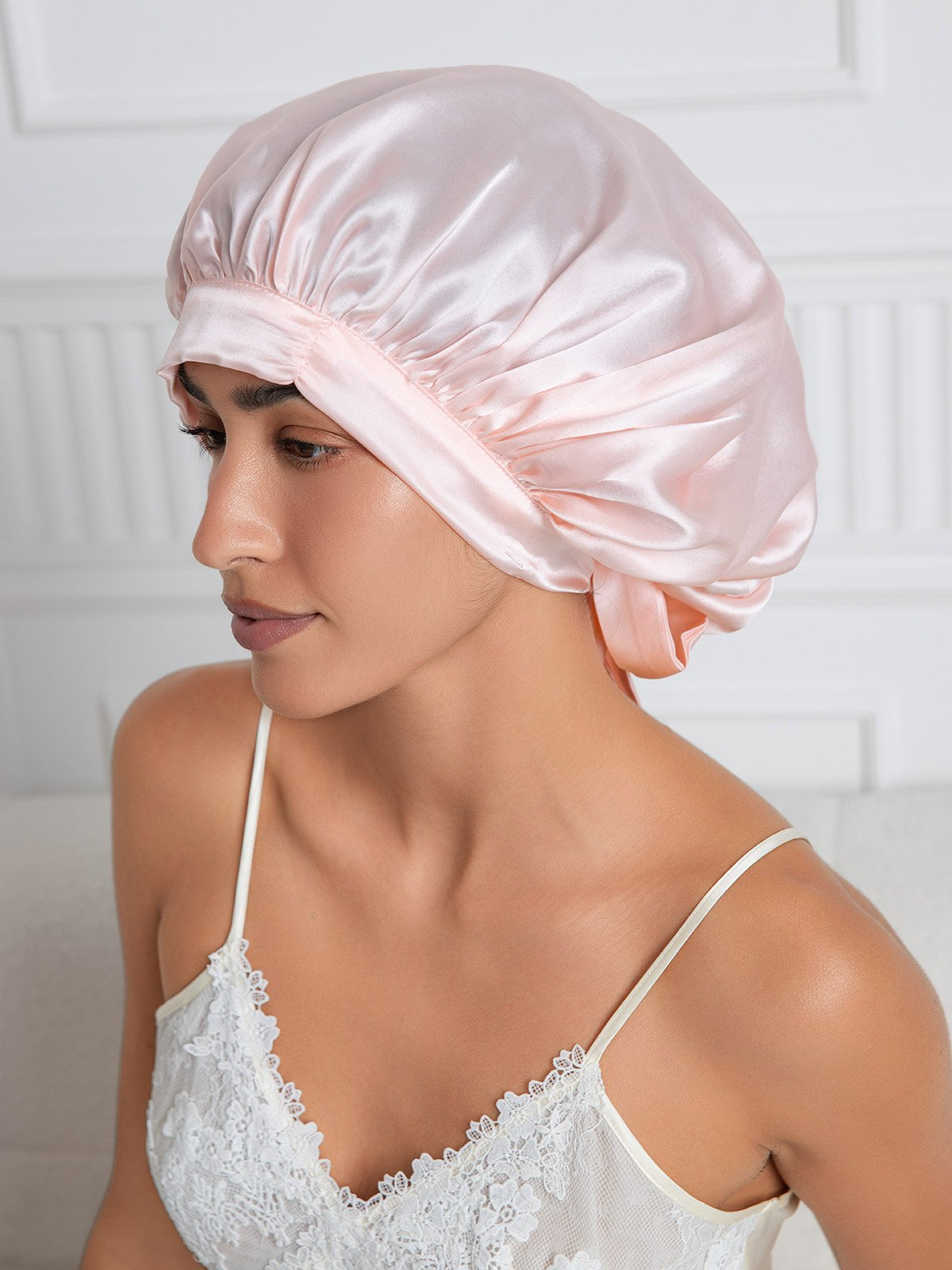 Satin-Nachtmütze | Glattes Haar, Kein Frizz