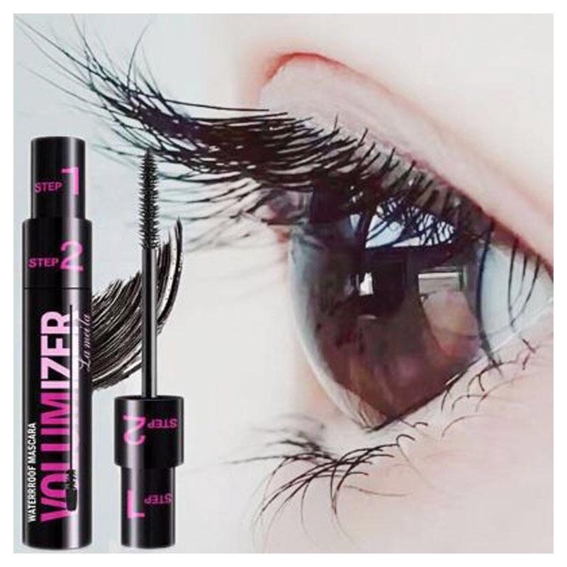 2-in-1 Mascara für mehr Schwung und Volumen |  Lange, Dichte, Glamouröse Wimpern - 1 + 1 Gratis!
