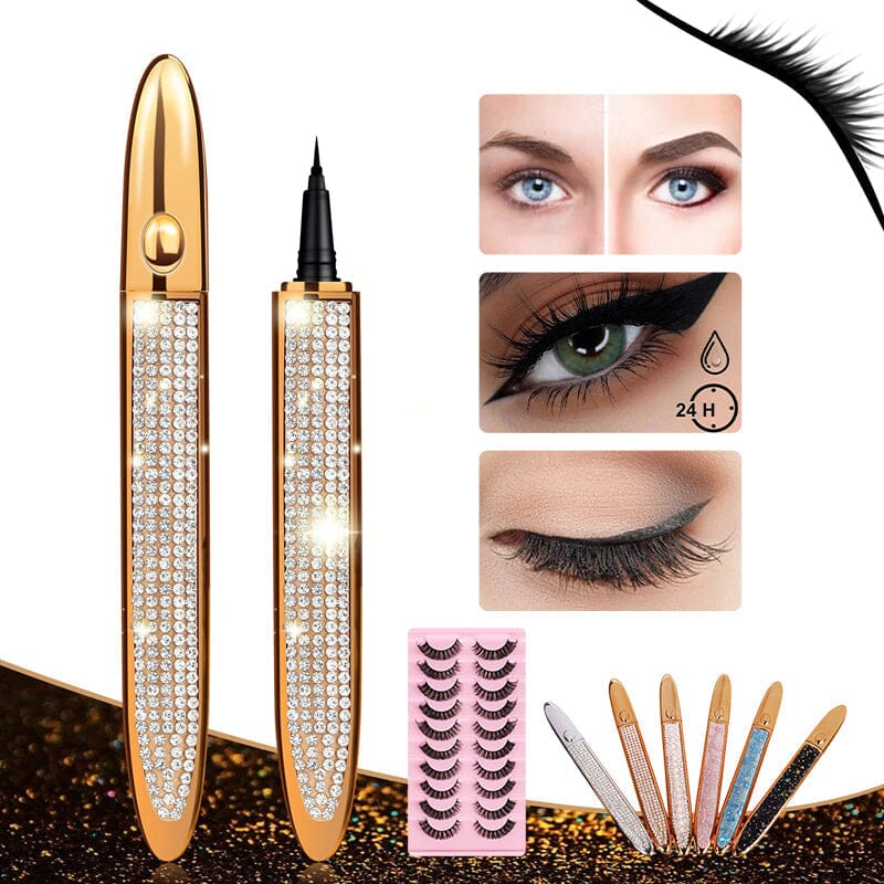 Diamant-Wimpernklebestift | In Sekunden fixiert, den ganzen Tag perfekt - 1 + 1 Gratis!