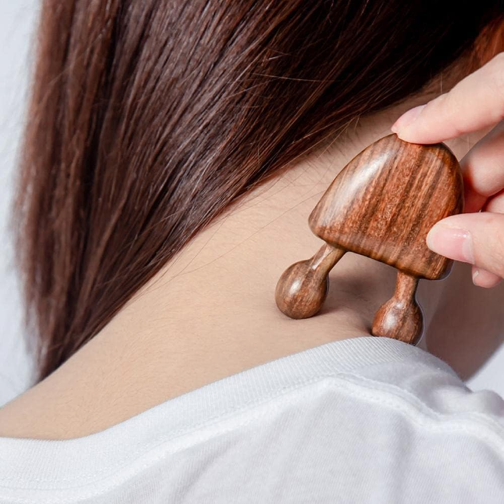 Sandelholz-Massager für Gesicht & Körper | Für mit Feuchtigkeit versorgte, strahlende & verjüngte Haut - 1 + 1 Gratis!