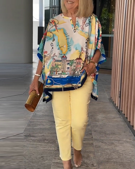 Alisa – Bluse mit Fledermausärmeln | Eleganter Look, Atmungsaktiver Komfort
