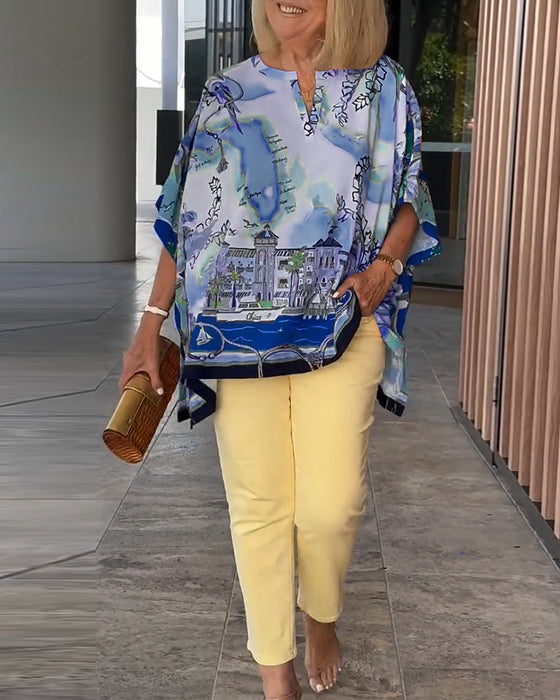 Alisa – Bluse mit Fledermausärmeln | Eleganter Look, Atmungsaktiver Komfort