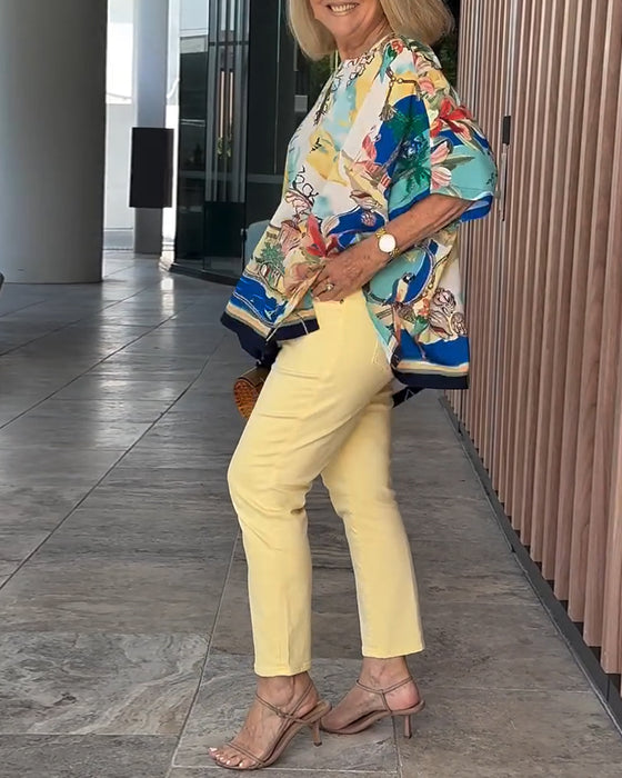 Alisa – Bluse mit Fledermausärmeln | Eleganter Look, Atmungsaktiver Komfort