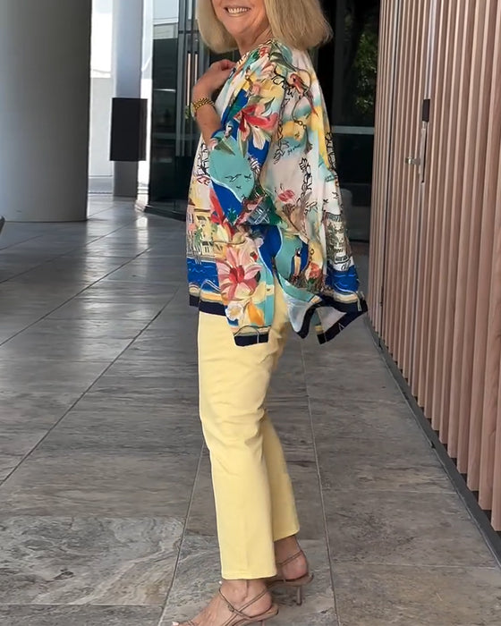 Alisa – Bluse mit Fledermausärmeln | Eleganter Look, Atmungsaktiver Komfort