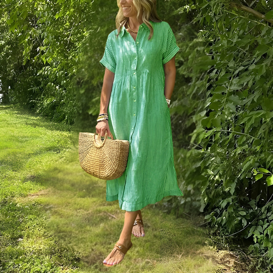 Emmi – Elegantes Damen Maxikleid | Leichtes, Atmungsaktives Sommer-Outfit