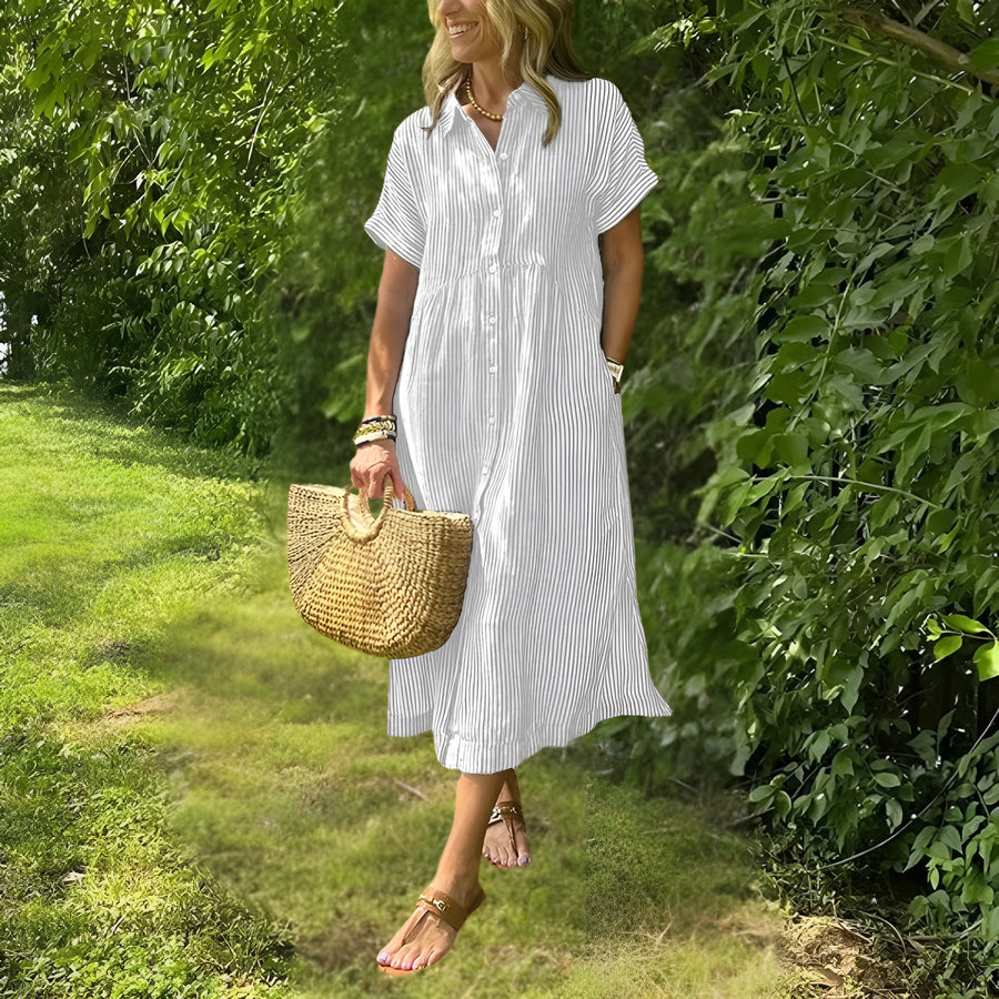 Emmi – Elegantes Damen Maxikleid | Leichtes, Atmungsaktives Sommer-Outfit