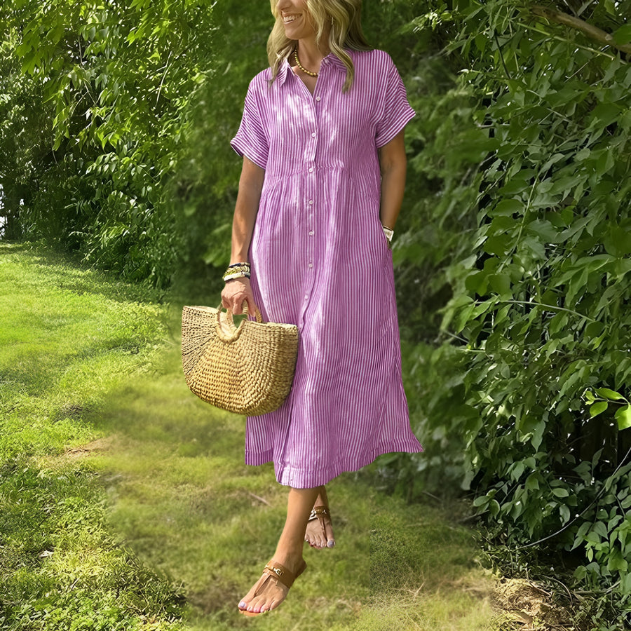 Emmi – Elegantes Damen Maxikleid | Leichtes, Atmungsaktives Sommer-Outfit