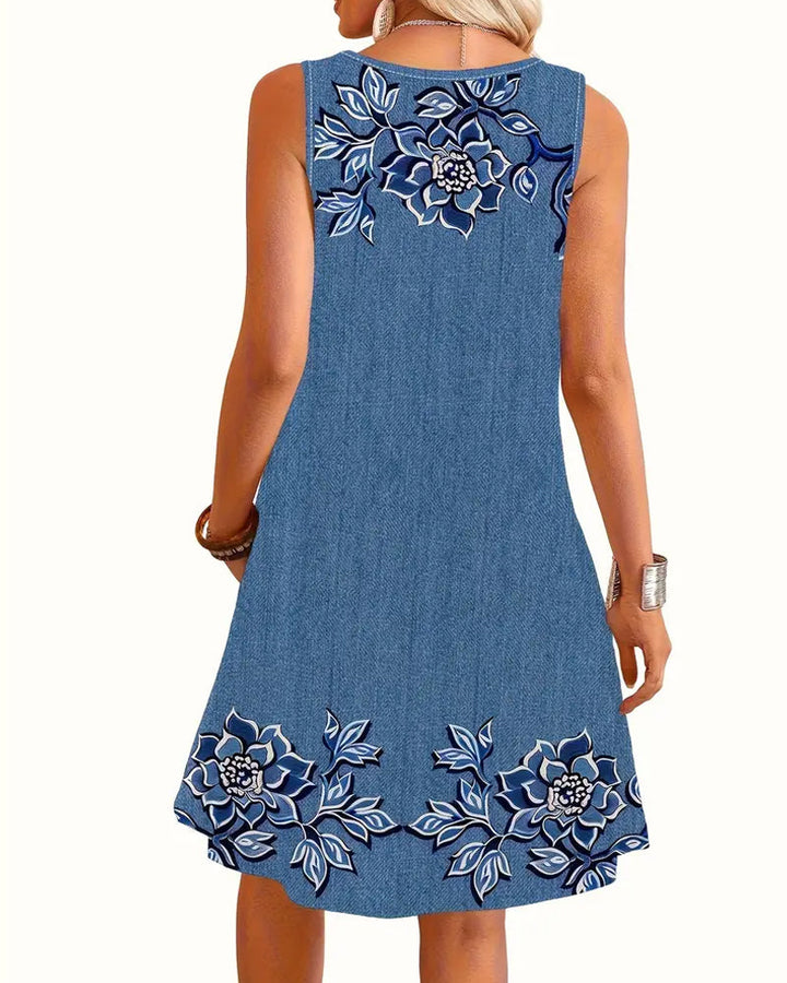 Norah-Kleid | Leichtes, bequemes Kleid aus Denim-Imitat
