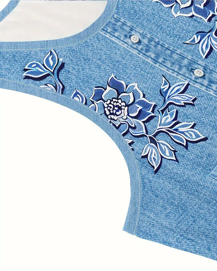 Norah-Kleid | Leichtes, bequemes Kleid aus Denim-Imitat