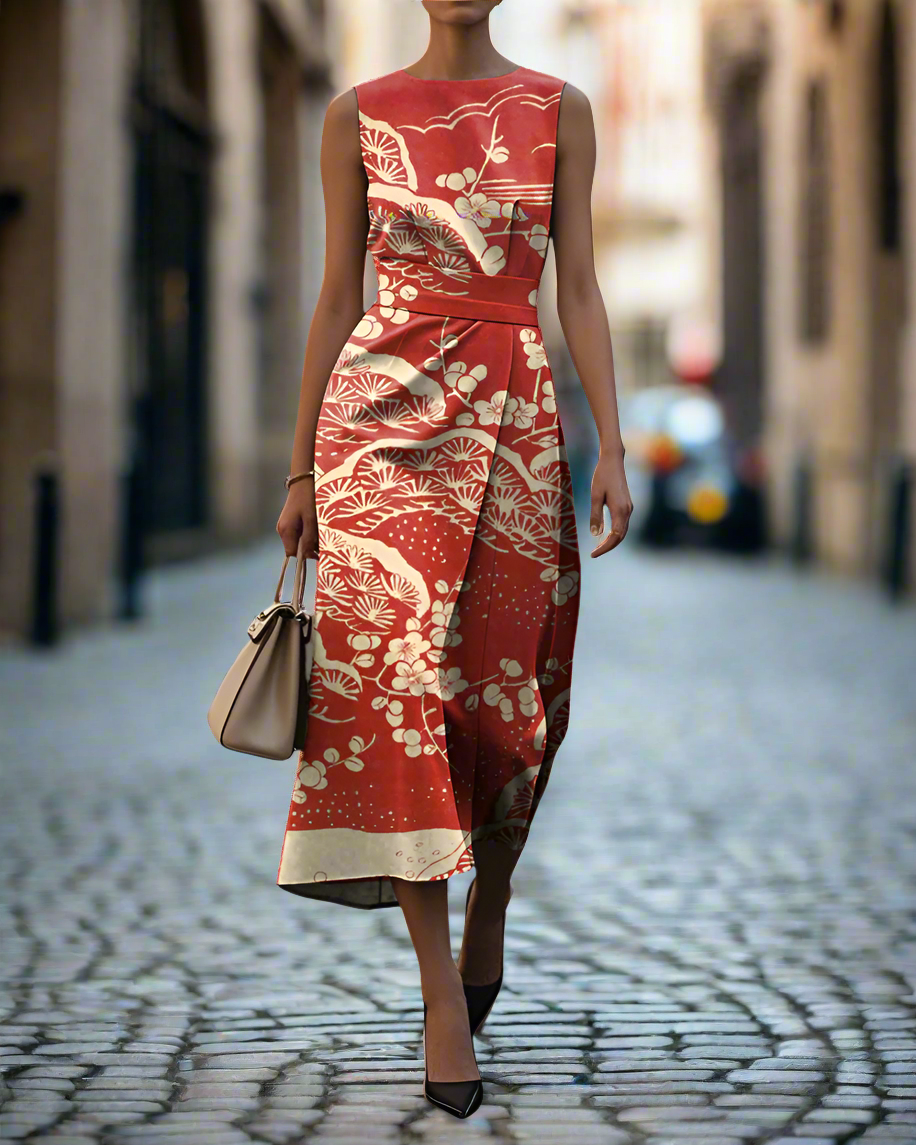 Aubrey – Geometrisches Kleid | Müheloser, figurschmeichelnder Stil