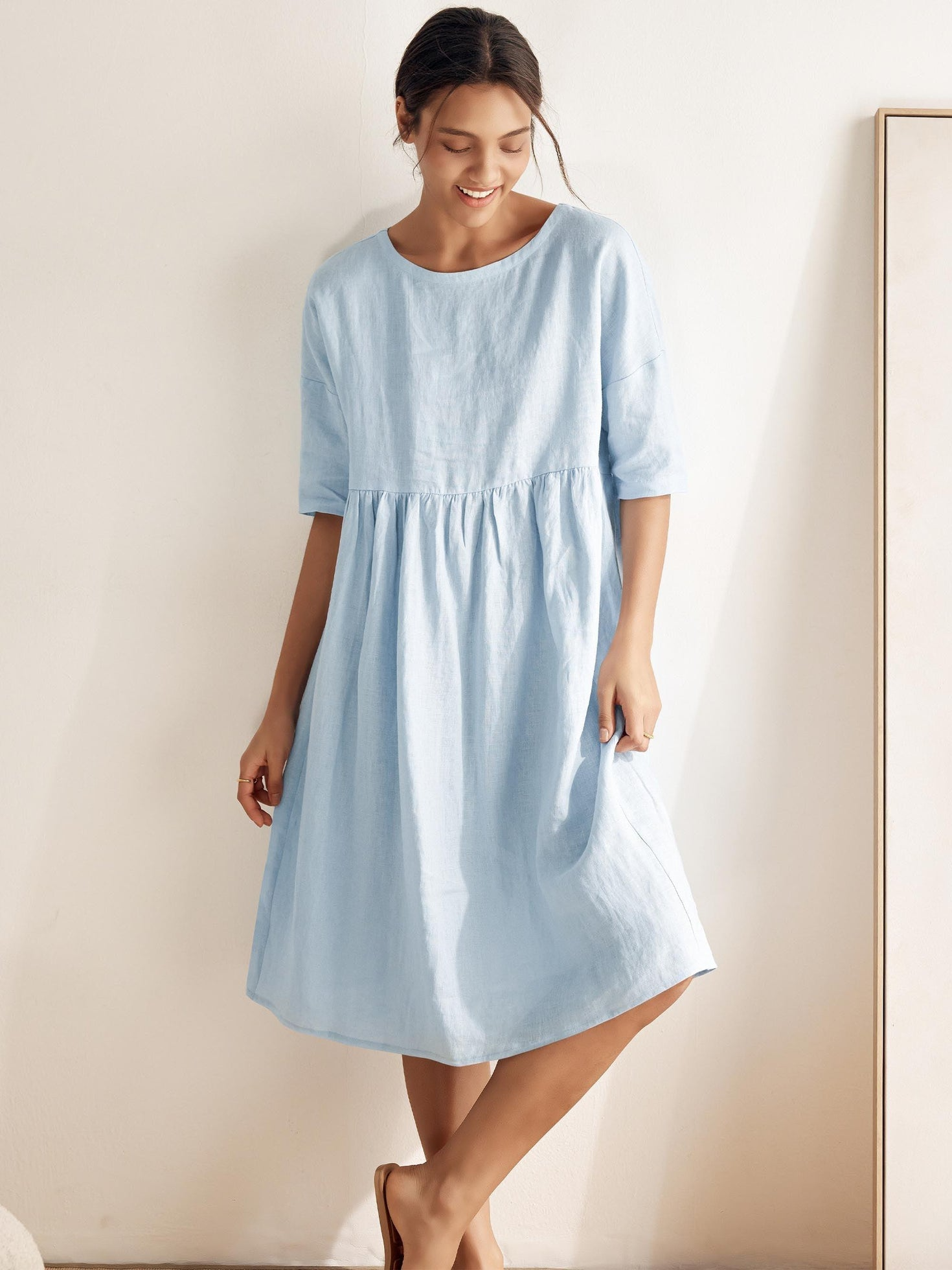 Lillian – Baumwollkleid | Zeitlose Schönheit, mühelose Passform