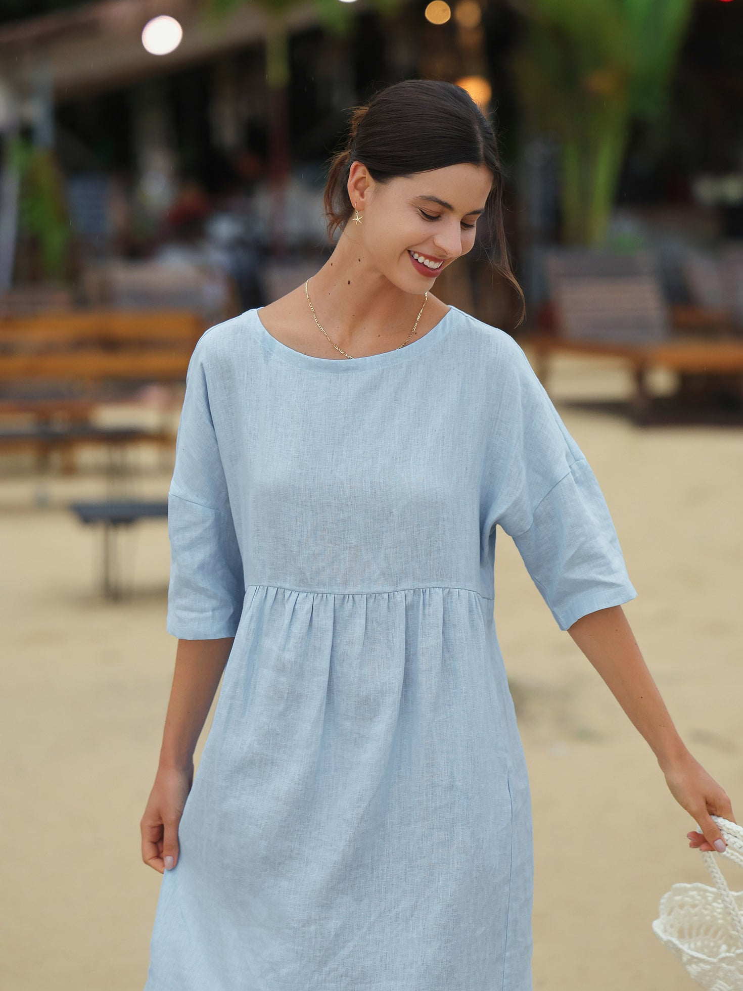 Lillian – Baumwollkleid | Zeitlose Schönheit, mühelose Passform