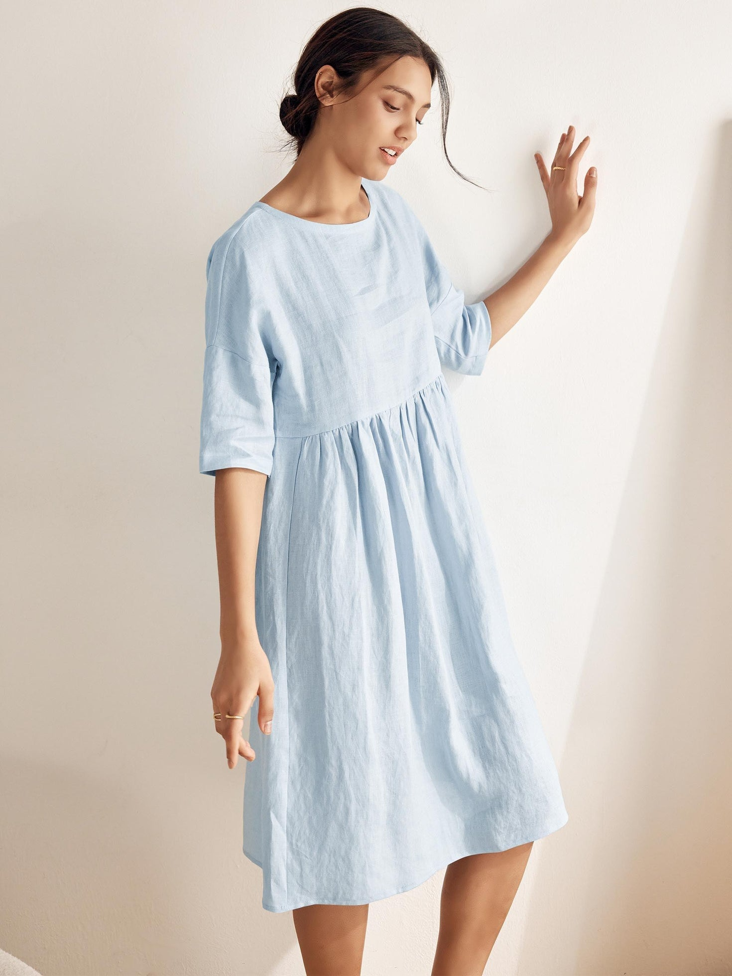 Lillian – Baumwollkleid | Zeitlose Schönheit, mühelose Passform