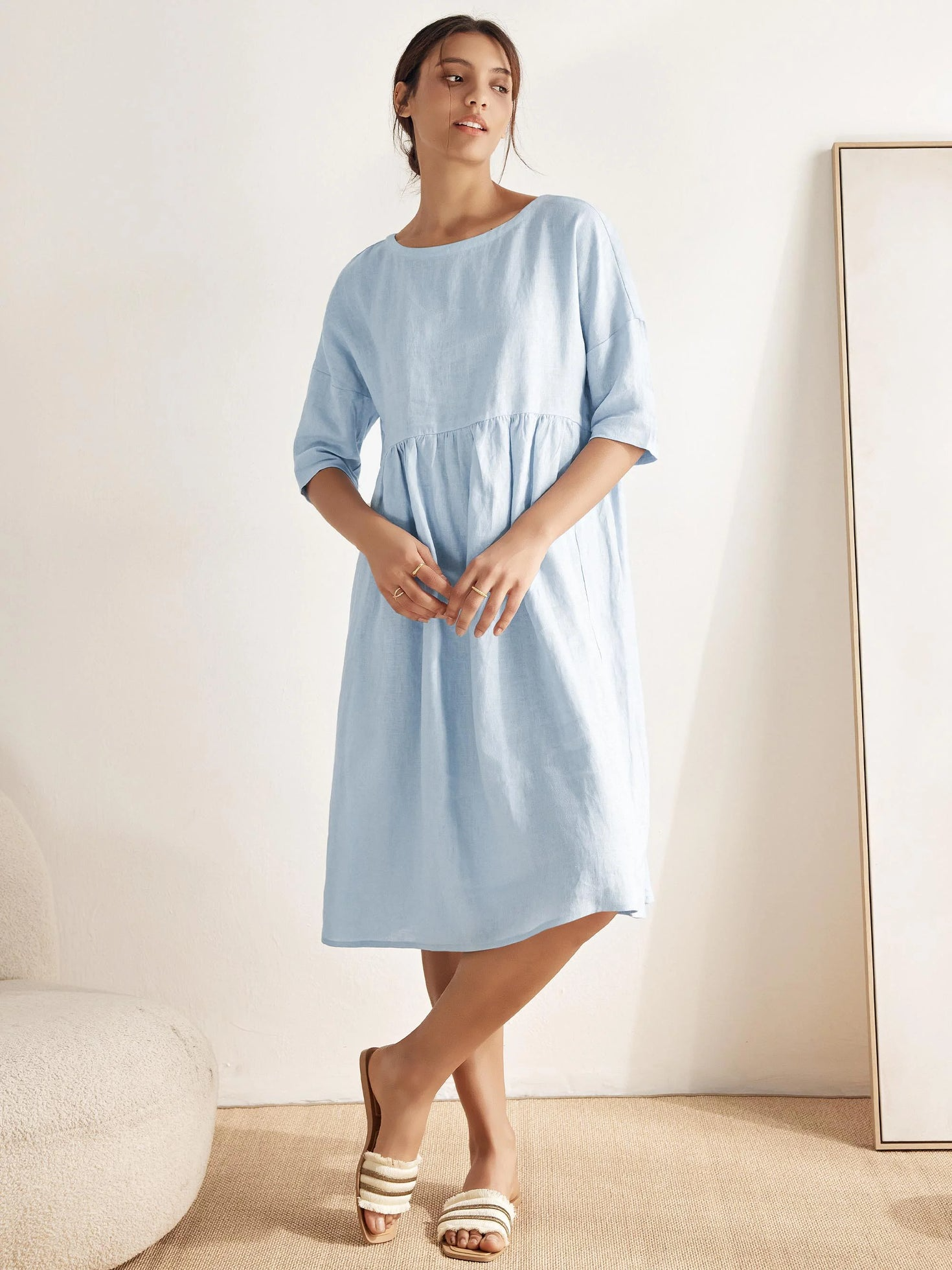 Lillian – Baumwollkleid | Zeitlose Schönheit, mühelose Passform