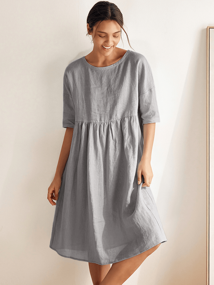 Lillian – Baumwollkleid | Zeitlose Schönheit, mühelose Passform