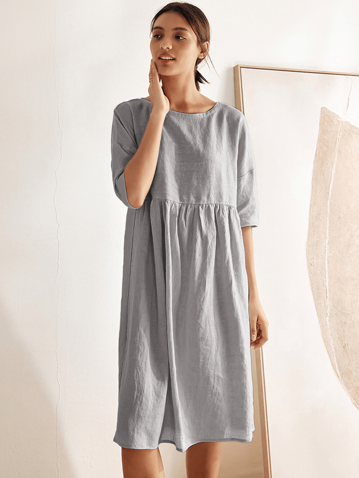 Lillian – Baumwollkleid | Zeitlose Schönheit, mühelose Passform