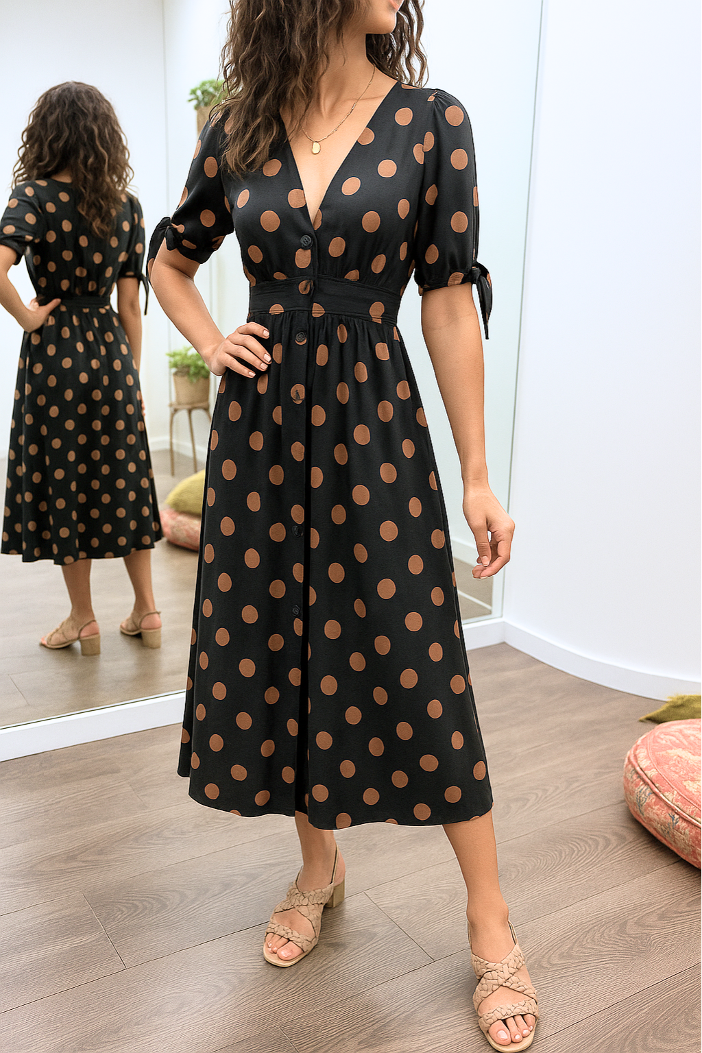Rylee – Polka Dot Kleid | Zeitlose Eleganz