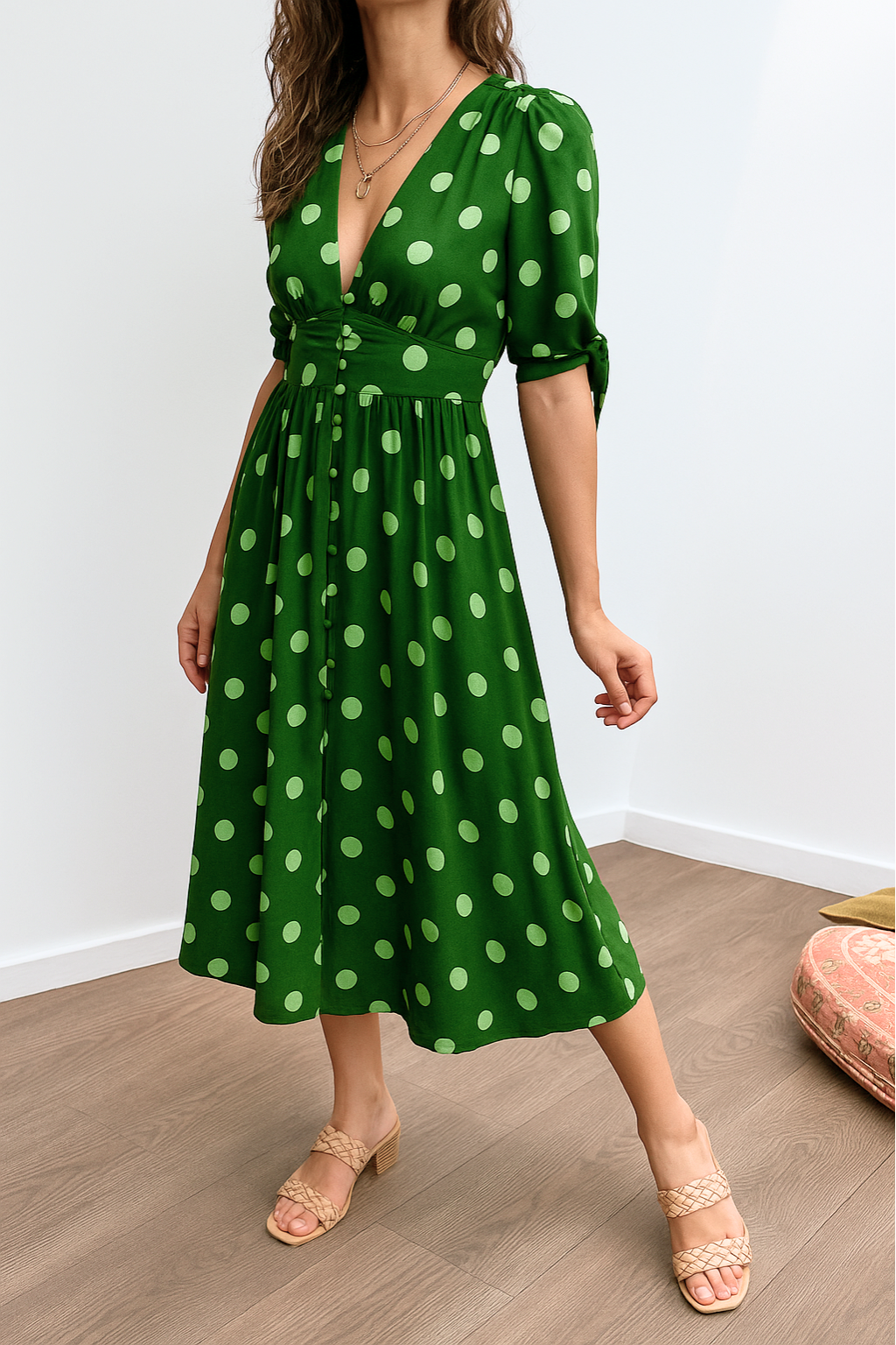 Rylee – Polka Dot Kleid | Zeitlose Eleganz