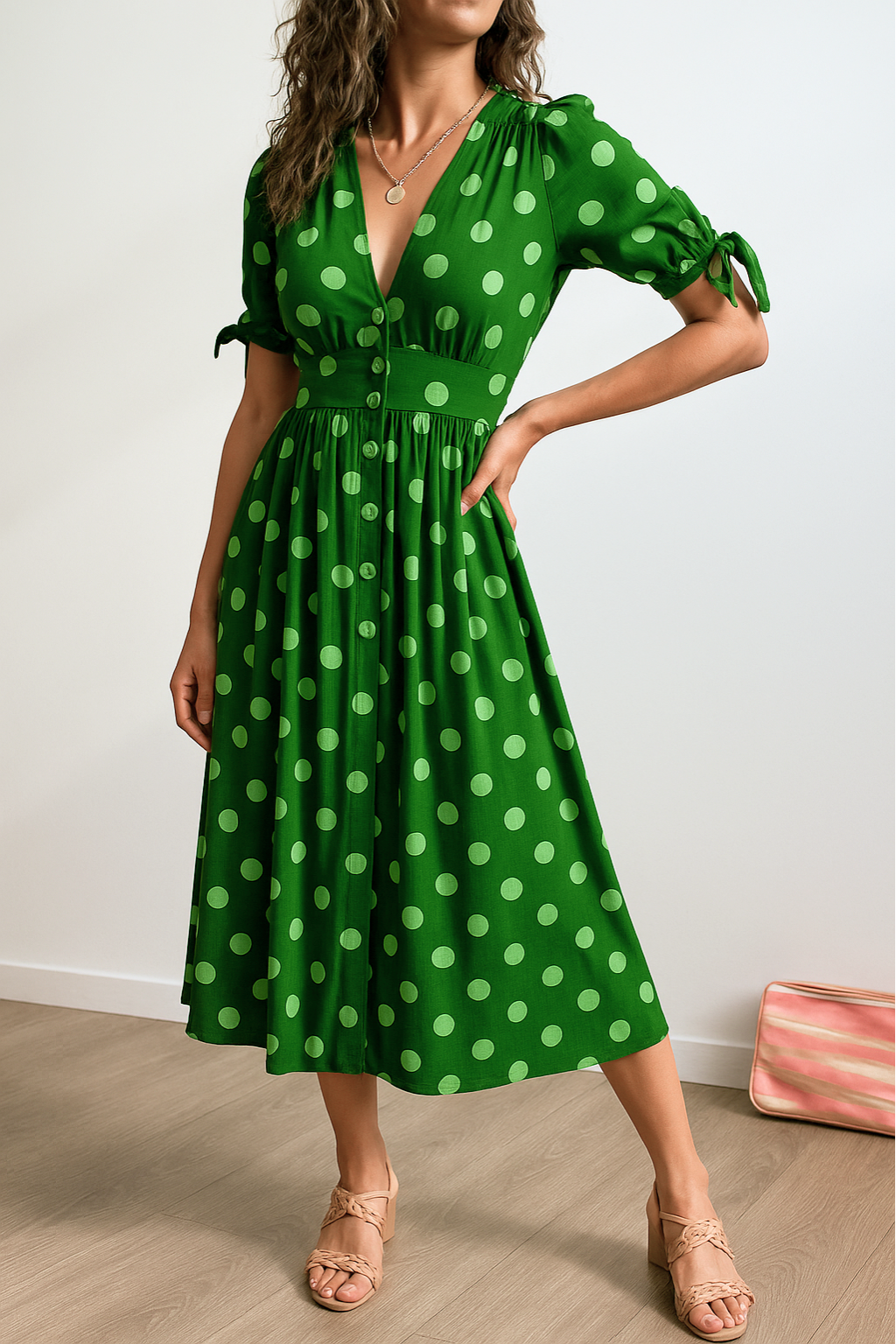 Rylee – Polka Dot Kleid | Zeitlose Eleganz