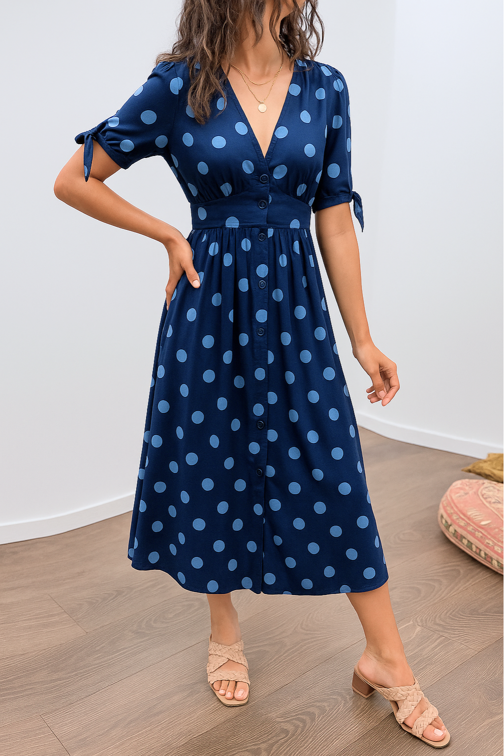 Rylee – Polka Dot Kleid | Zeitlose Eleganz