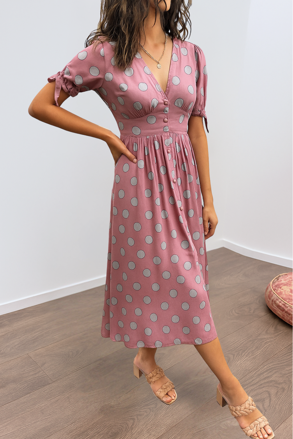 Rylee – Polka Dot Kleid | Zeitlose Eleganz