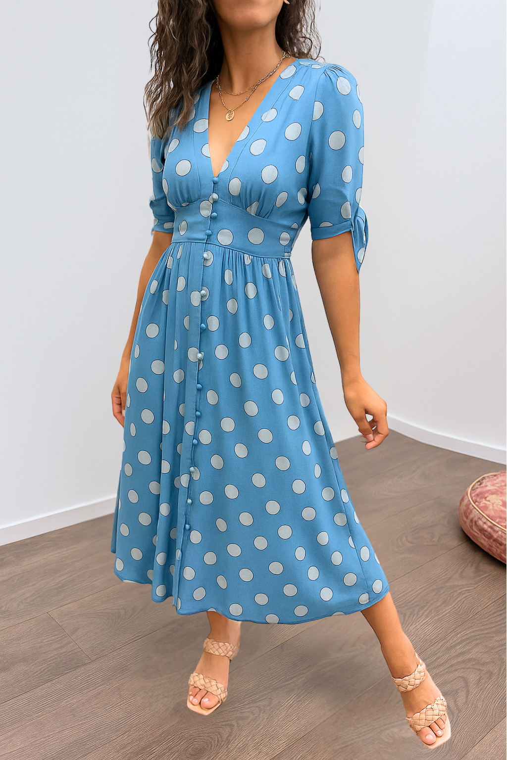 Rylee – Polka Dot Kleid | Zeitlose Eleganz