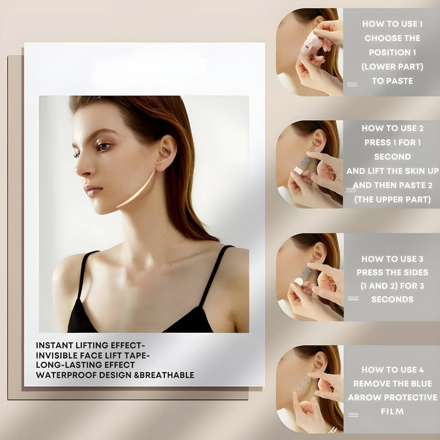 SkinLift-Pflaster | Sofortige Straffung und Ausstrahlung - 1 + 1 Gratis!