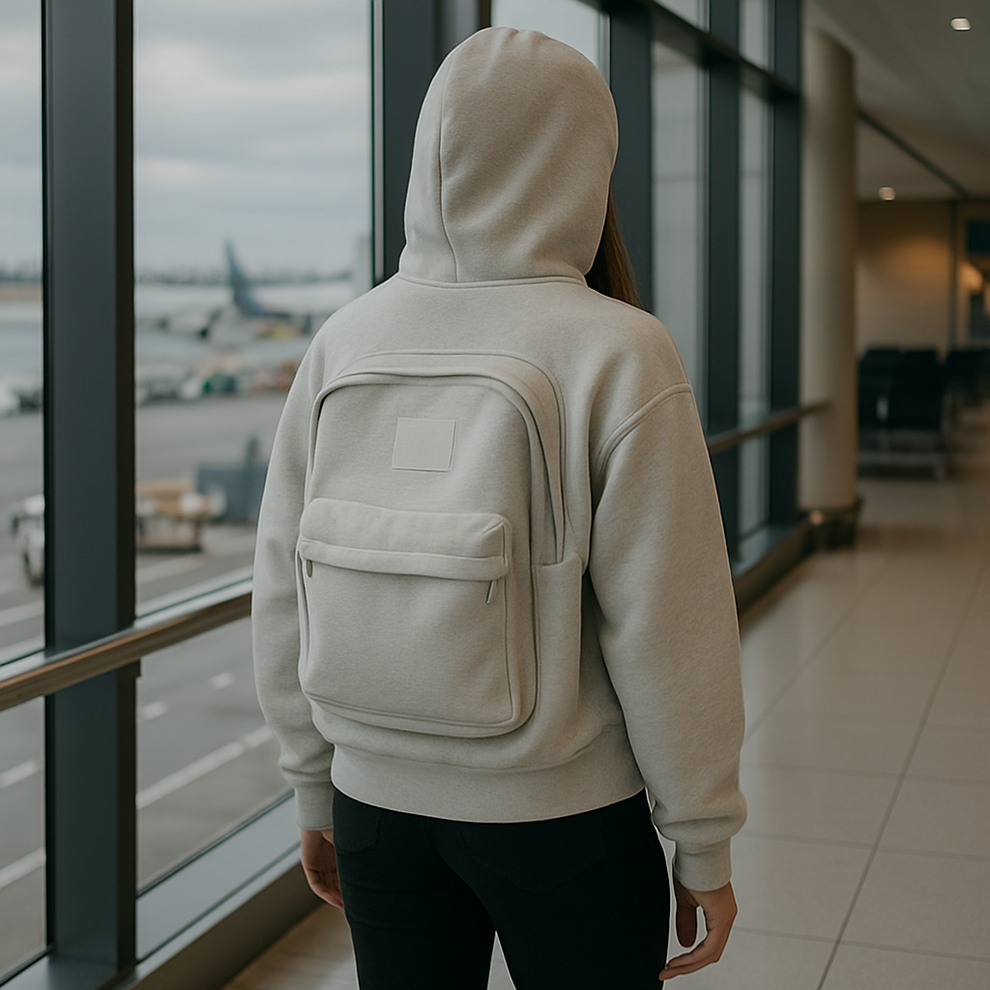 Rucksack-Hoodie | Stil & Aufbewahrung in einem