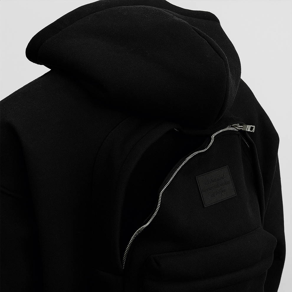 Rucksack-Hoodie | Stil & Aufbewahrung in einem