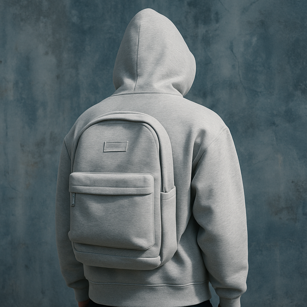 Rucksack-Hoodie | Stil & Aufbewahrung in einem