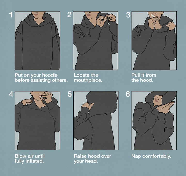 Reise-Hoodie-Kissen | Besser schlafen, einfacher reisen