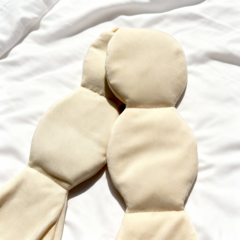 Gewichtete Schlafmaske für ein erholsames Nickerchen | Einschlafen schneller, erfrischt aufwachen