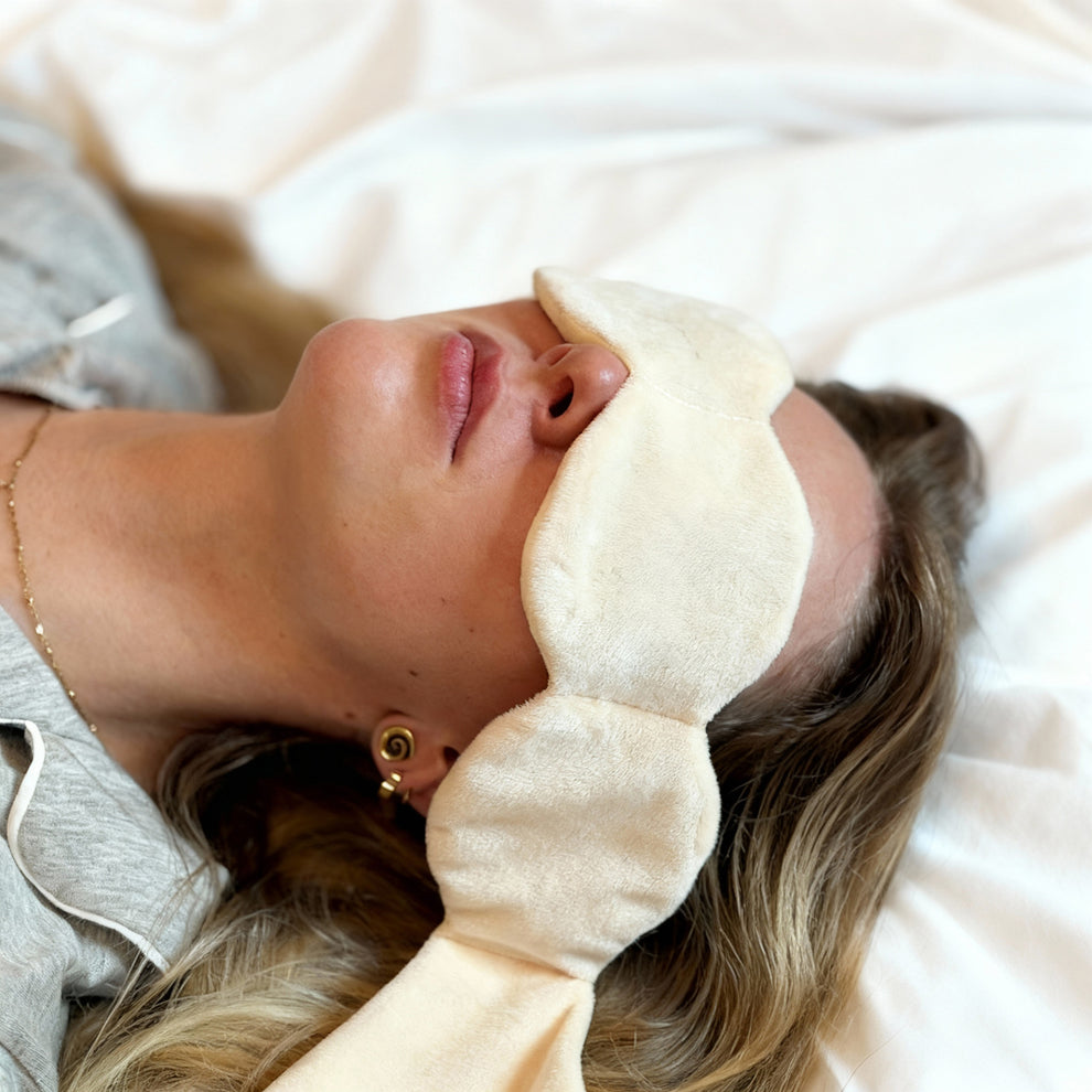 Gewichtete Schlafmaske für ein erholsames Nickerchen | Einschlafen schneller, erfrischt aufwachen