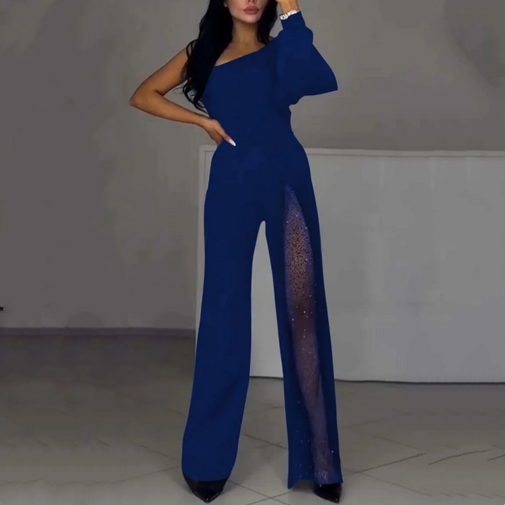 Amilia Glam Mesh-Overall | Schick, schlank und glamourös