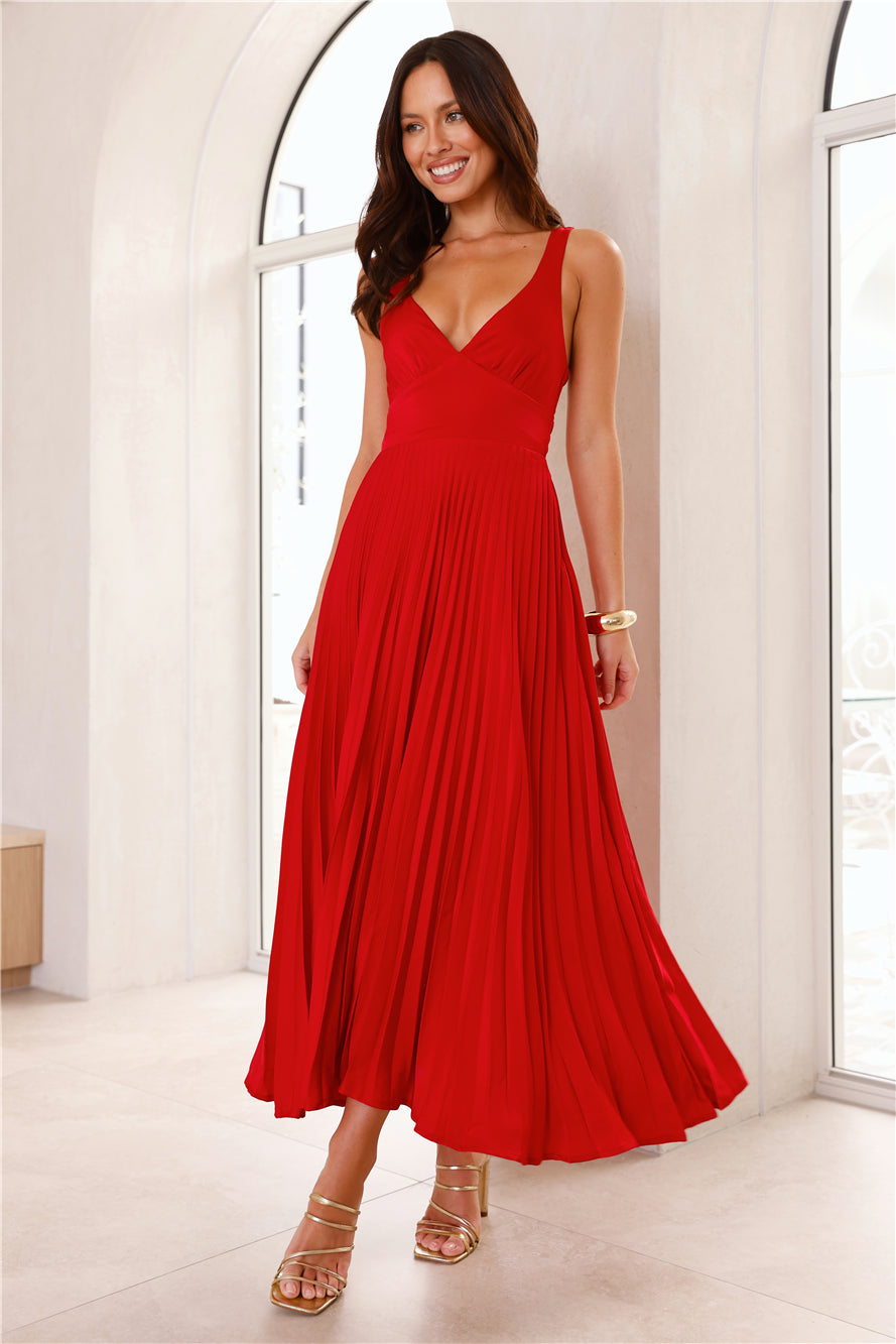 Molly - Fließendes Plissiertes Maxikleid | Zeitlose Eleganz bei jedem Schritt