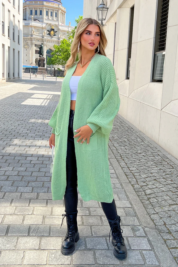 Zuedy Lange Strickjacke