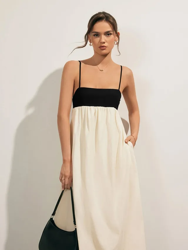 Selina - Stylisches Patchwork Maxikleid | Zeitlos & Elegant