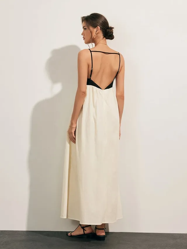 Selina - Stylisches Patchwork Maxikleid | Zeitlos & Elegant
