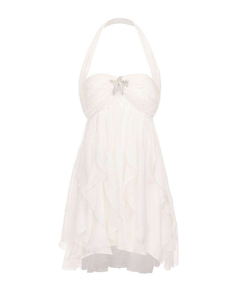 Elina - Chiffon-Minikleid | Luftige Eleganz mit Rüschen