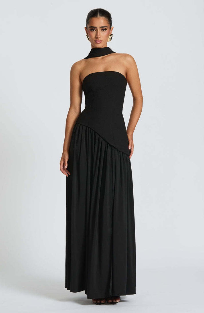 Trina - Viskoses Maxikleid | Elegant, Gewagt, Wandelbar