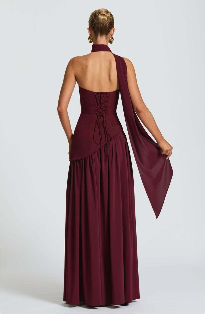 Trina - Viskoses Maxikleid | Elegant, Gewagt, Wandelbar