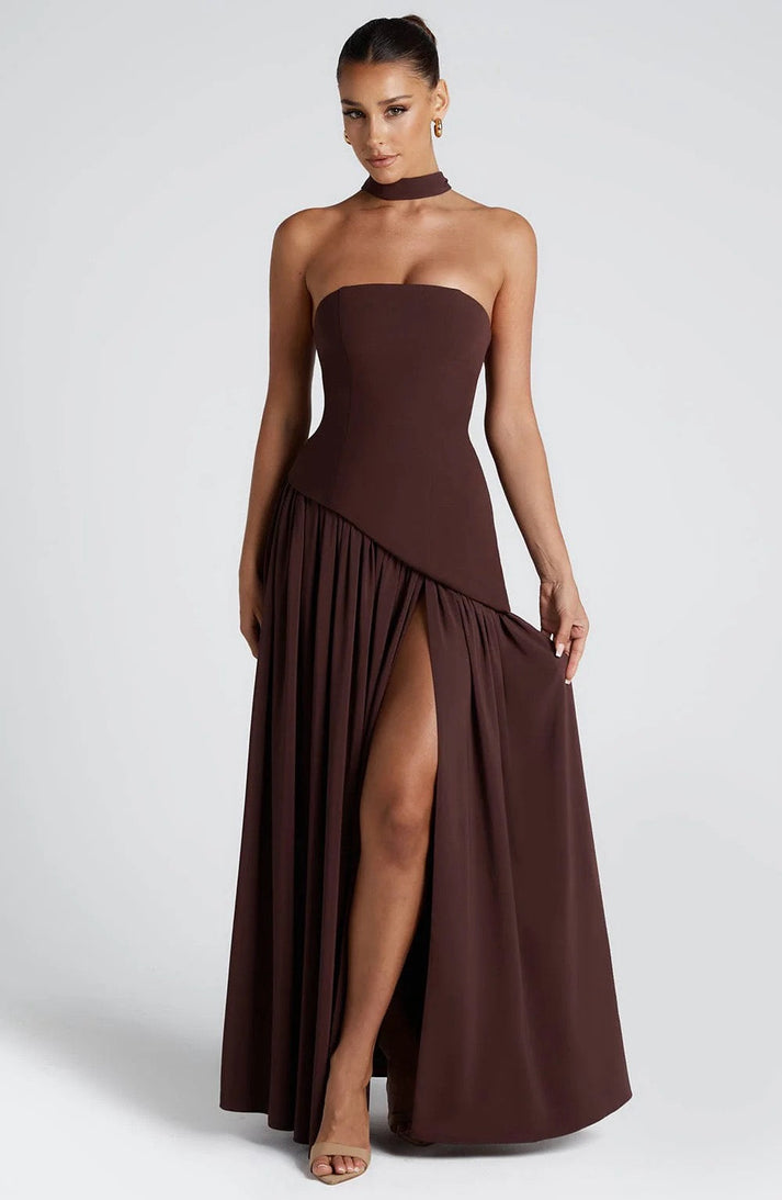 Trina - Viskoses Maxikleid | Elegant, Gewagt, Wandelbar