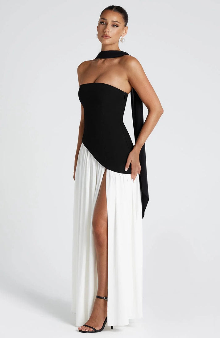 Trina - Viskoses Maxikleid | Elegant, Gewagt, Wandelbar