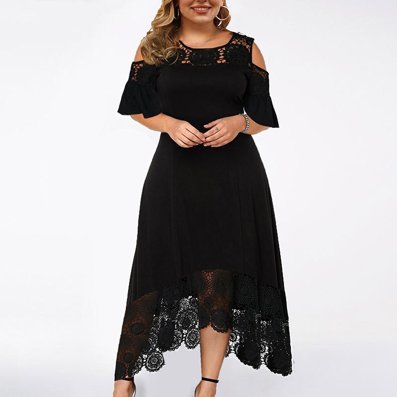 Agnes - Schulterfreies Spitzenkleid | Mühelos Elegant und Bequem