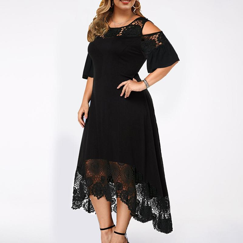 Agnes - Schulterfreies Spitzenkleid | Mühelos Elegant und Bequem