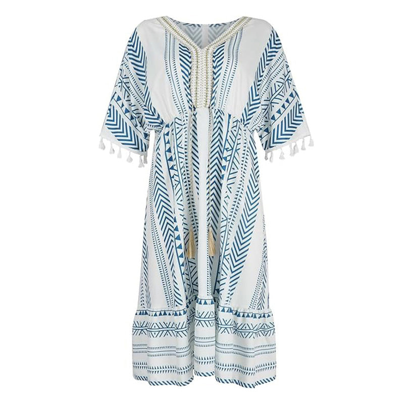 Ruby - Lässiges Kleid mit V-Ausschnitt | Müheloser Stil und Komfort